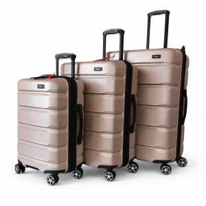 Set 3 valises rigides Extensible Champagne Raptor