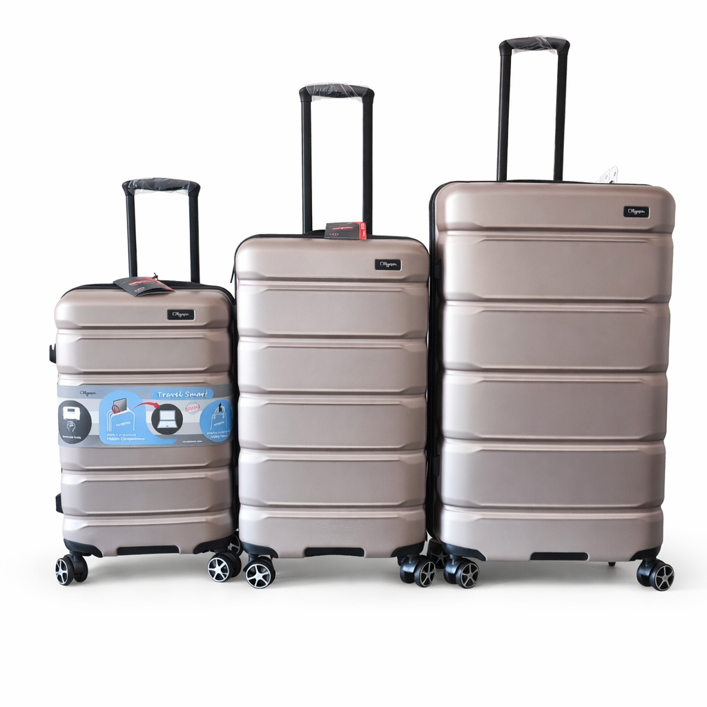 Set 3 valises rigides Extensible Champagne Raptor – Image 3